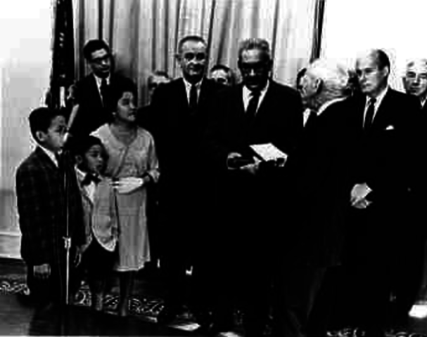 Thurgood Marshall Sworn into Office