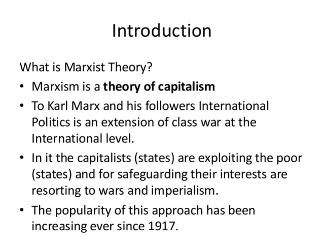 Division of Marxists into two groups