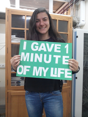 I gave 1 minute of my life