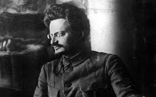 Trotsky into exile