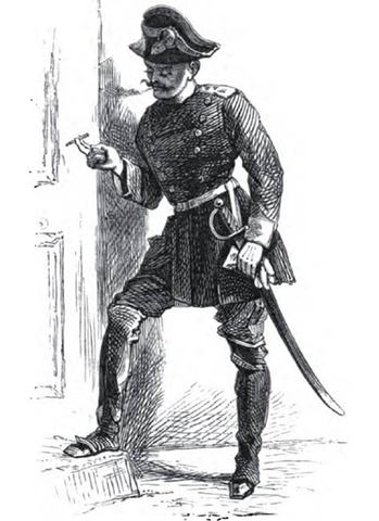 el soldado cervantes, a pocas horas dequedar manco en batalla