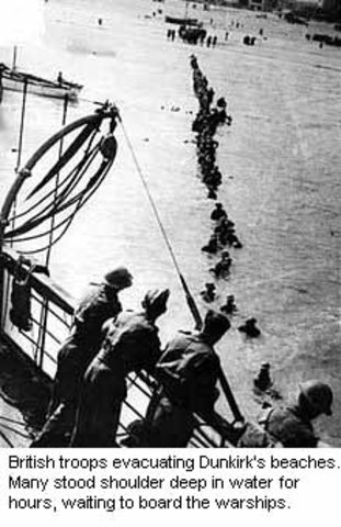 Evacuation of Allied Troops from Dunkrik, France