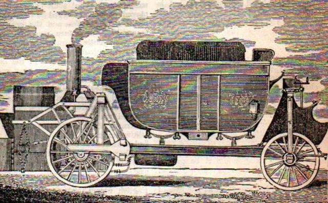 Patent Of The Passenger Road Locomotive