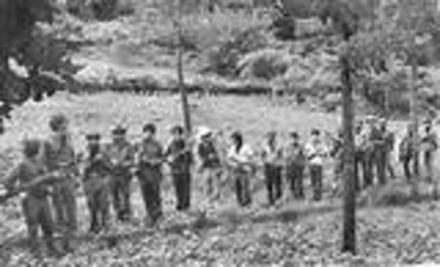 COMBATES EN EL VOLCAN  DE SAN VICENTE
