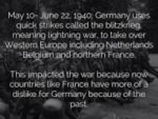 Germany countinues to capture other countries like the Netherlands, Belgium, and northern France