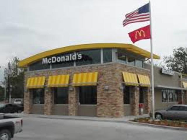 We go to McDonald on Friday.