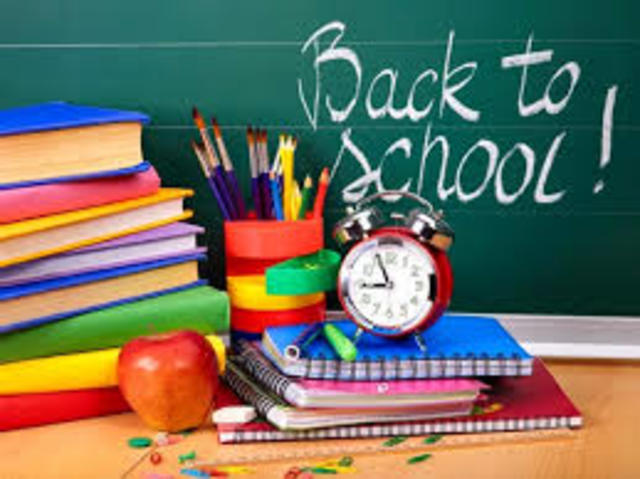 We go back to school in August.