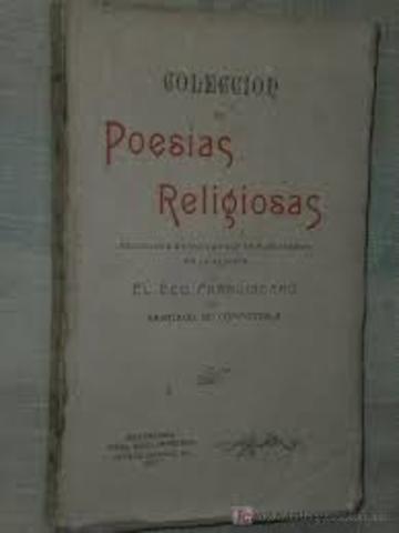 Unico Libro Publicado en vida, "Colección de Poesias Religiosas"