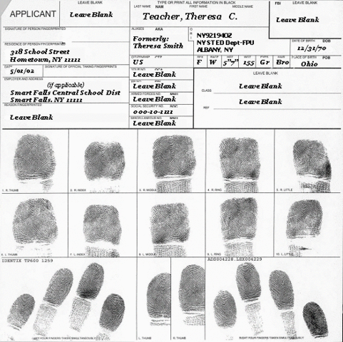 NY state prison system implemented fingerprint identification.
