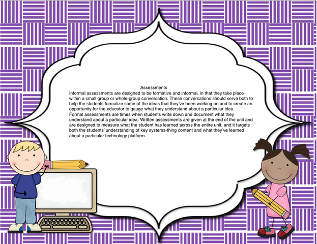 Informal/Formal Assessments, http://roomk4.wikispaces.com/Assessments