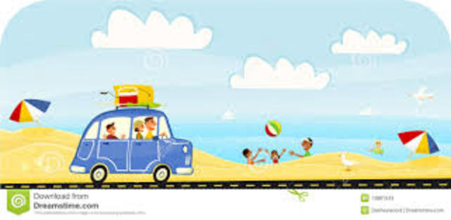 Con mi familia a la costa