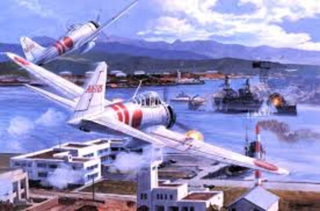 Japaneesse bomb Pearl Harbor
