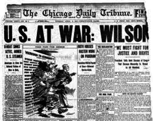 The U.S enters the war