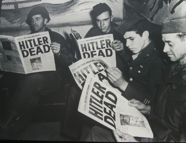 Adolf Hitler commits suicide.