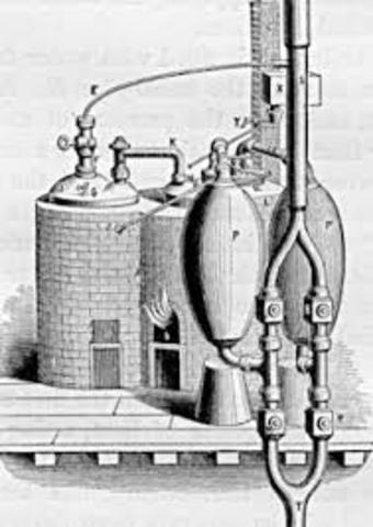 Den første dampmaskine