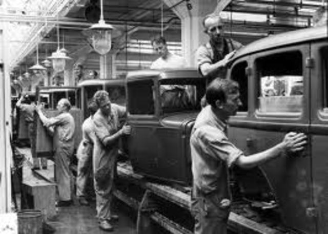 Samlebånd og masseproduktion.