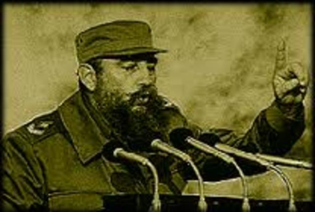 Fidel Castro becomes premier of Cuba, installs Communist government.