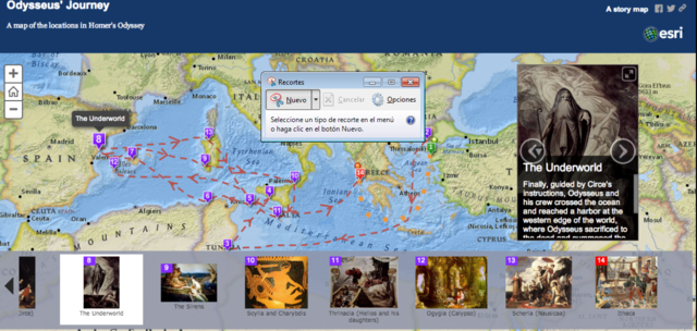 Mural colectivo "Los viajes de Odiseo"