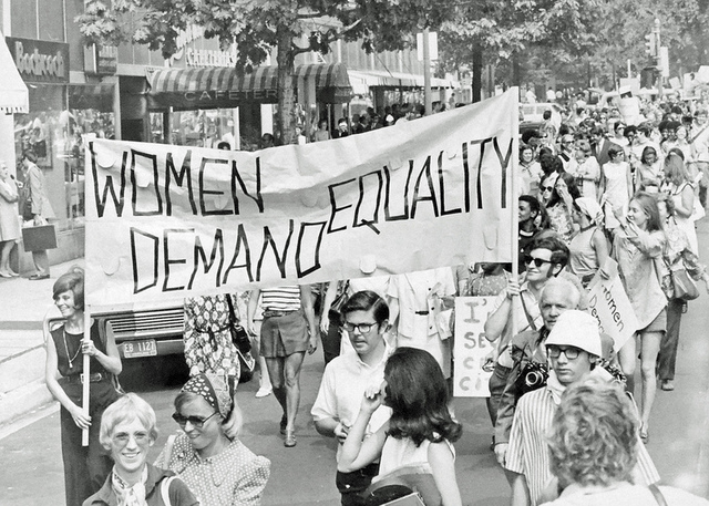 Feminists Cheers for the Passage of the Civil Rights Act of 1964