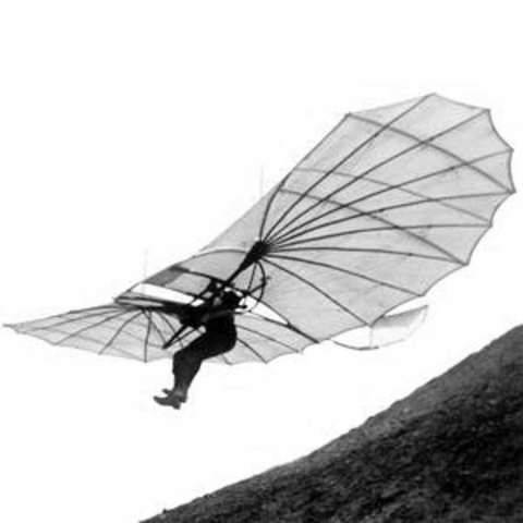 first glider with people