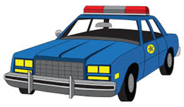 Die Verbrecher sind die Männer in Uniform. Die Polizei verhaften.