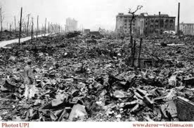 Dropping the Atomic bomb of Nagasaki