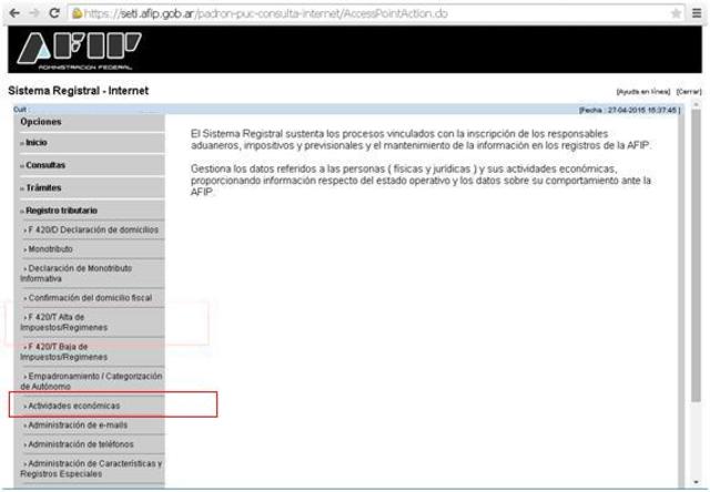 Agregar la Actividad