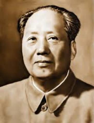 Mao Zedong proclaims People's Republic of China