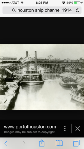 Opening of Houston Ship Channel