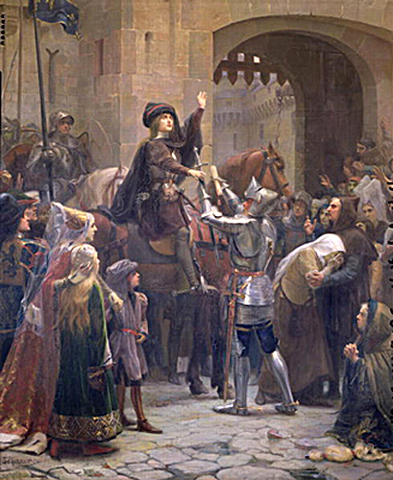 Joan of Arc goes on an 11 day journey to Chinon