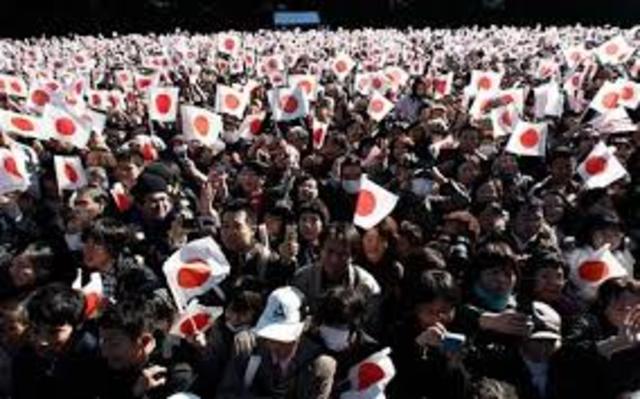 Japan's population is 65 million