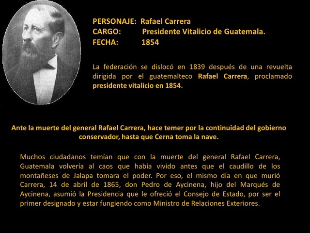Muere Rafael Carrera