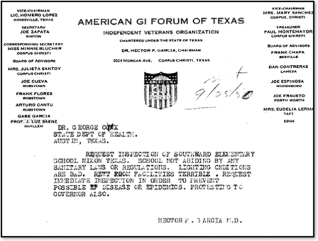 Establish a new Mexican American movement: the American GI Forum.