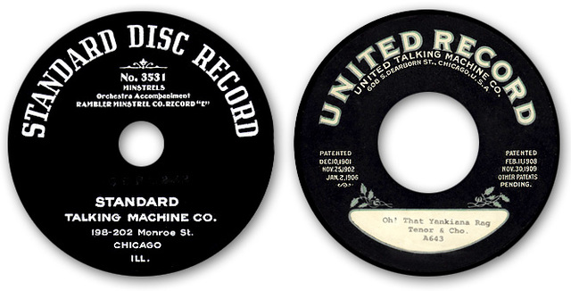 Victrola introduced the 78 rpm disc standard