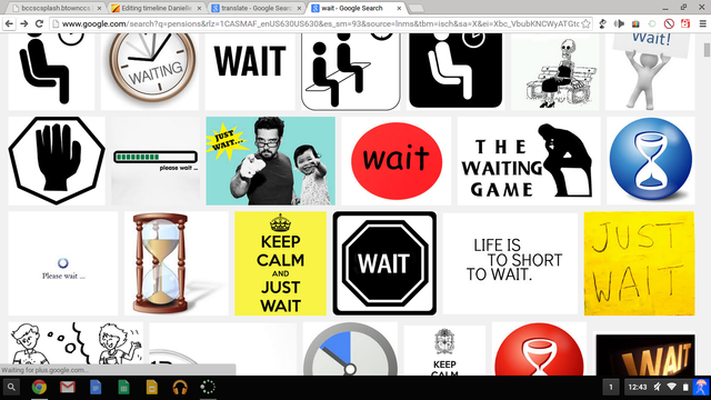 Dann die Männer warten sie.
