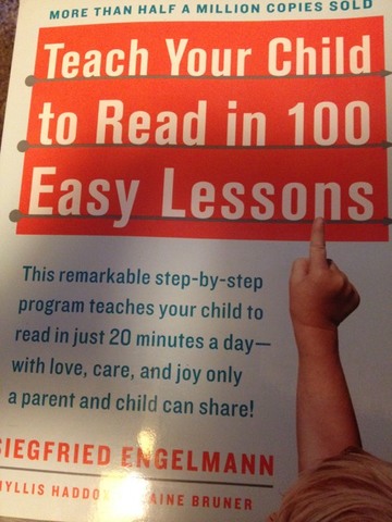 Teaching my son to read