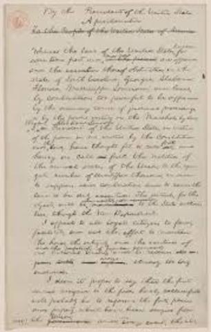 Proclamtion from Lincoln