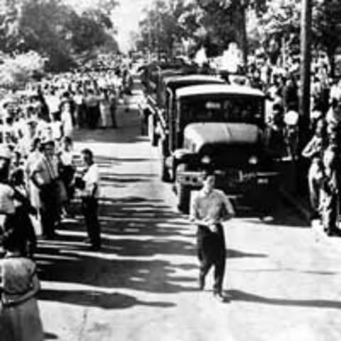 Events at Little Rock, Arkansas.