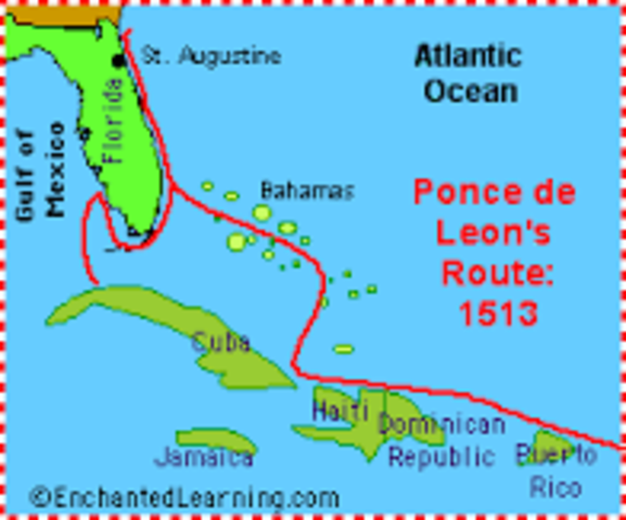 Ponce de Leon explores Florida