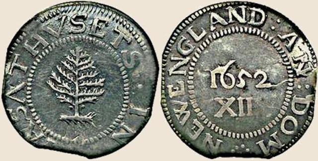 John Hull Massachusetts coin