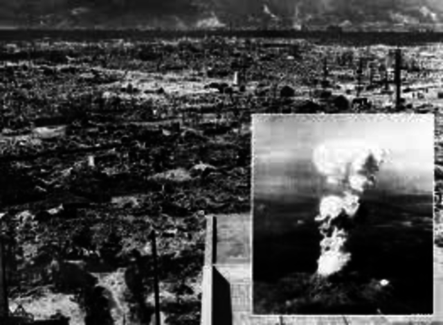 Dropping of atomic bomb on hiroshima