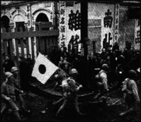 Japan invades China