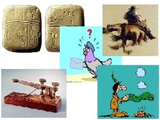 Antes de 1900, Comunicacion antigua.