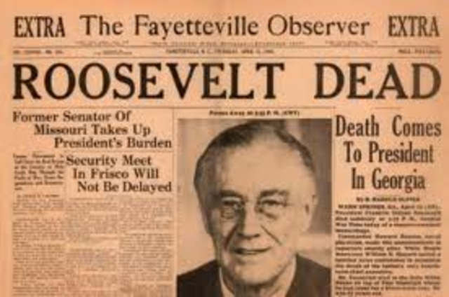 Death of Roosevelt