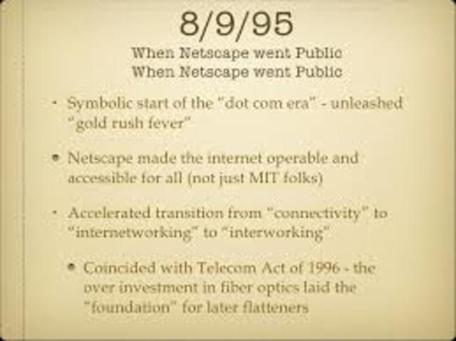 Netscape goes public
