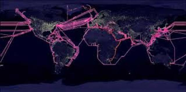 Completion of an around the world Fiber Optic Cable