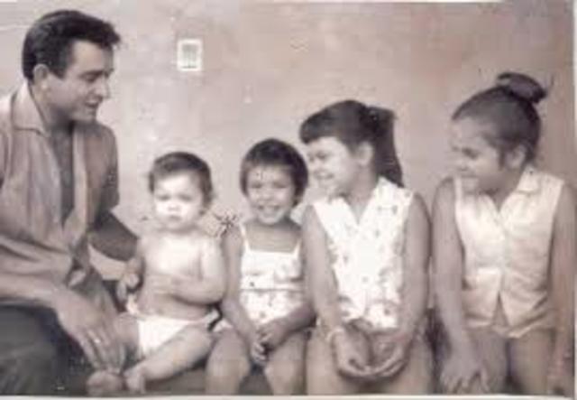 They had four daughters Rosanne, Kathy, Cindy and Tara.