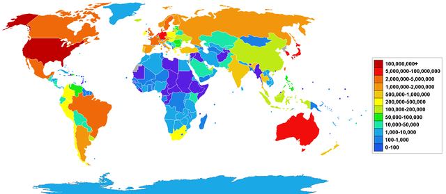 Cantidad de hosts de Internet supera los 110 millones