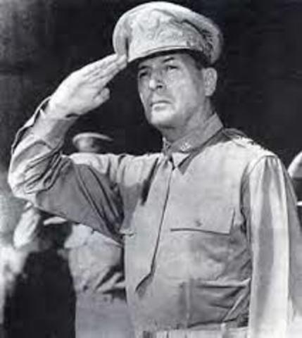 War hero Douglas MacArthur gets fired