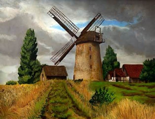 animals build windd mill